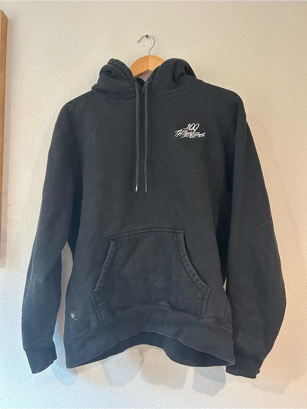 100 Thieves Oversized Black Basic Hoodie